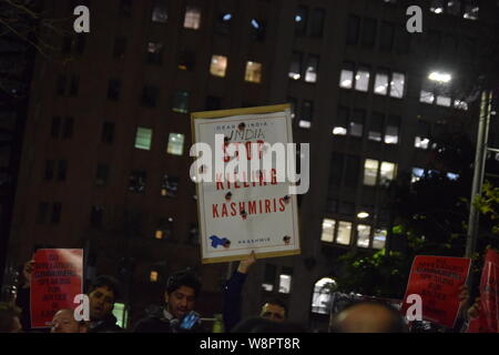 Free-Kashmir protester, Sydney Australie Banque D'Images