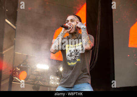 Le rappeur américain Lil Skies effectuant à jour de Festival 1 à l'ENP Amphithéâtre à Vancouver, C.-B. le 15 juin, 2019 Banque D'Images