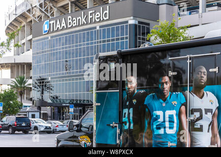 Banque TIAA Field, domicile des Jacksonville Jaguars au centre-ville de Jacksonville, Floride. (USA) Banque D'Images