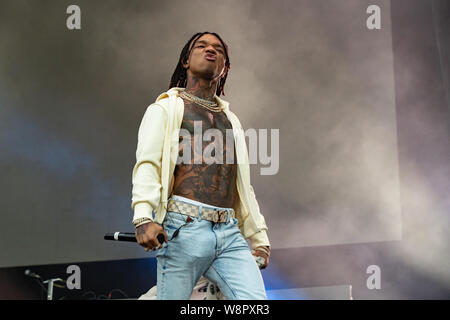 Duo de rap américain Sremmurd Rae effectuant à évasion Festival jour 2 à l'ENP Amphithéâtre à Vancouver, C.-B. le 16 juin, 2019 Banque D'Images