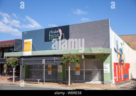 Unité de vente au détail magasin boutique australienne pour location louer à Avalon beach, Sydney, Australie Banque D'Images