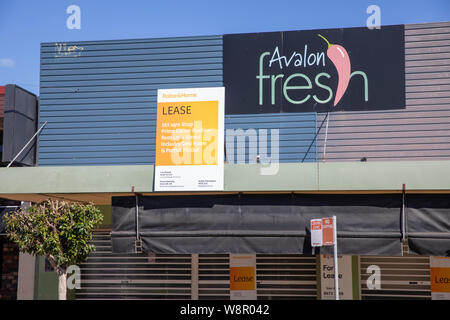 Unité de vente au détail magasin boutique australienne pour location louer à Avalon beach, Sydney, Australie Banque D'Images