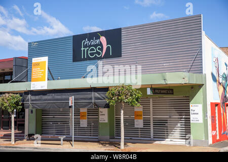 Unité de vente au détail magasin boutique australienne pour location louer à Avalon beach, Sydney, Australie Banque D'Images