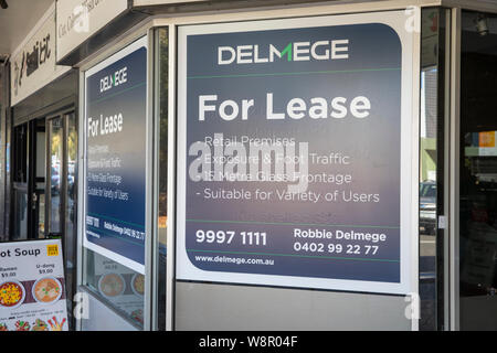 Unité de vente au détail magasin boutique australienne pour location louer à Avalon beach, Sydney, Australie Banque D'Images