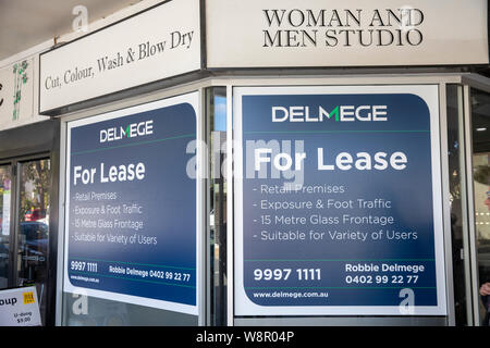 Unité de vente au détail magasin boutique australienne pour location louer à Avalon beach, Sydney, Australie Banque D'Images