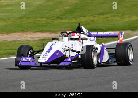 KENT, Royaume-Uni. Août 11, 2019. Au cours de la qualification des femmes série DTM Allemand (voitures de tourisme) et la série W à Brands Hatch Circuit GP le dimanche, Août 11, 2019 dans le Kent, Angleterre. Credit : Taka G Wu/Alamy Live News Banque D'Images