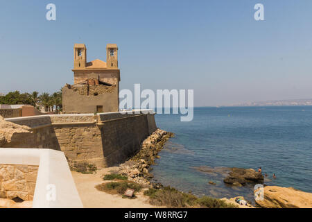 L'île de Tabarca pirate est un très unique, Rocky et petite île située dans la mer Méditerranée, dans la province d'Alicante, très proche de sa Banque D'Images