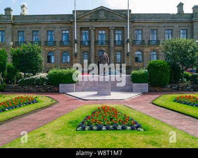 Royal Scots Fusiliers Memorial en place de Saint-Germain-en-Laye, Ayr, Ayrshire du Sud, Ecosse, Royaume-Uni Banque D'Images