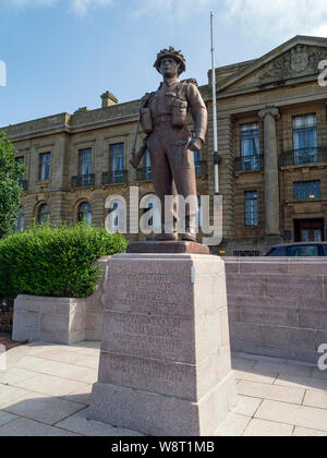 Royal Scots Fusiliers Memorial en place de Saint-Germain-en-Laye, Ayr, Ayrshire du Sud, Ecosse, Royaume-Uni Banque D'Images