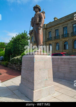 Royal Scots Fusiliers Memorial en place de Saint-Germain-en-Laye, Ayr, Ayrshire du Sud, Ecosse, Royaume-Uni Banque D'Images