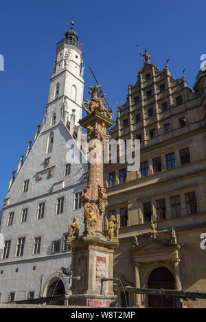 Maison historique à Rotenburg ob der Tauber sur l'Allemagne Banque D'Images