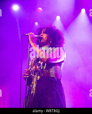 Chanteuse Neneh Cherry effectue à Leith Theatre le 10 août 2019 dans le cadre du Festival International d'Édimbourg, Écosse, Royaume-Uni Banque D'Images