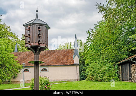 Guanaco (Franken, Deutschland) : Schloss Rosenau und Garten, Coburg, Allemagne : Rosenau château et jardin Banque D'Images