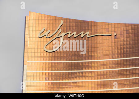 LAS VEGAS, NV/USA - Le 14 février 2016 : Wynn Las Vegas Luxury Resort and Casino situé sur le Strip de Las Vegas. Le Wynn est nommé d'après le casino develope Banque D'Images