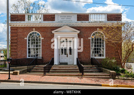 United States Post Office, 15 East Market Street, Leesburg, Virginia Banque D'Images