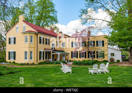 Le Marshall House, maison de George C Marshall, 312 East Market Street, Leesburg, Virginia Banque D'Images