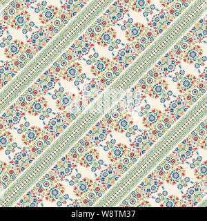 Seamless Vector pattern design inspiré par la broderie traditionnelle Hongroise Illustration de Vecteur