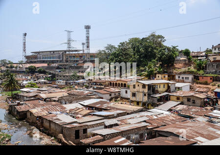 Stade National, Freetown, Sierra Leone en 2104 Banque D'Images