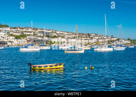 Falmouth Waterfront vu de la mer. Banque D'Images