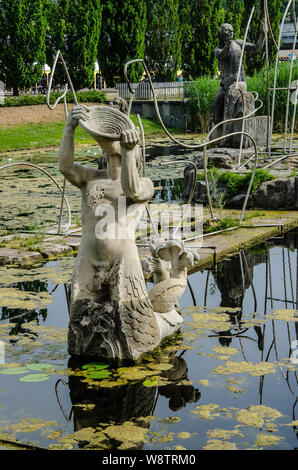 Cette ancienne résidence de la règles prussien est une ville de palais et jardins en un style qui a même donné son propre nom : Rococo Potsdam. Banque D'Images