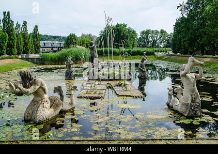 Cette ancienne résidence de la règles prussien est une ville de palais et jardins en un style qui a même donné son propre nom : Rococo Potsdam. Banque D'Images