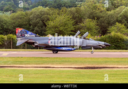 F-4F Phantom turcs au Royal International Air Tattoo 2019 Banque D'Images