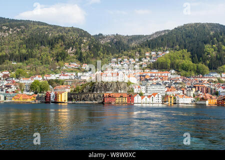 Le port de Bergen, Norvège Banque D'Images