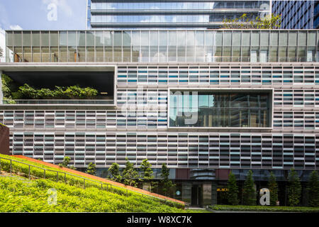 Façade extérieure du centre-ville de Singapour Sofitel à côté Guoco Tower Banque D'Images