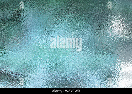 Light blue surface mate. Verre en Plastique. Fenêtre d'hiver givré verre. Fond transparent dégradé. Illustration 3D réaliste Banque D'Images