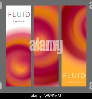 Abstrait moderne Bannières verticales. La composition des formes gradient cool. Design futuriste. Illustration de Vecteur