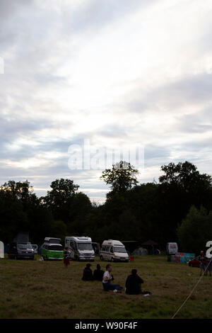 Festival au dessus de 2019. Brazier's Park, l'Oxfordshire. Banque D'Images