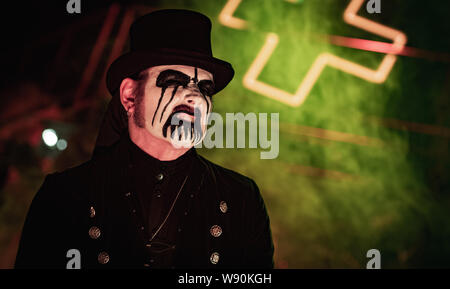 Danemark, copenhague - Août 10th, 2019. Heavy metal danois le chanteur et musicien King Diamond effectue un concert live à KB Hallen à Copenhague. (Photo crédit : Gonzales Photo - Nikolaj Bransholm). Banque D'Images