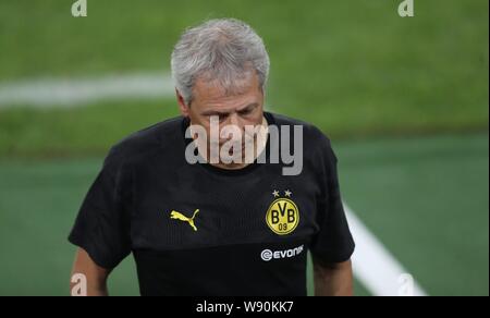 Düsseldorf, Deutschland. 09Th Aug 2019. firo : 09.08.2019 DFB Pokal 2019/2020 Football, 1er tour KFC Uerdingen Krefeld - BVB Borussia Dortmund Lucien Favre, geste, Enttausch | Crédit : dpa/Alamy Live News Banque D'Images