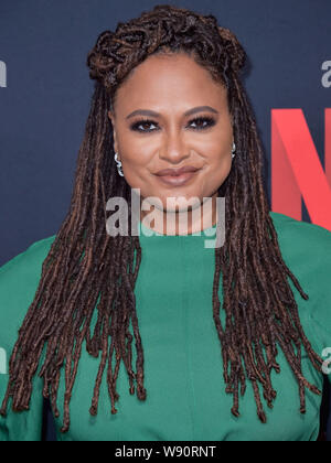 Hollywood, États-Unis. Août 11, 2019. HOLLYWOOD, LOS ANGELES, CALIFORNIE, USA - 11 août : Ava DuVernay arrive à l'événement pour l'FYC Netflix 'quand ils nous voient" tenue au théâtre Paramount au studios Paramount le 11 août 2019 à Hollywood, Los Angeles, Californie, États-Unis. ( Photo : Agence de Presse Image/Alamy Live News Banque D'Images