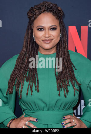 Hollywood, États-Unis. Août 11, 2019. HOLLYWOOD, LOS ANGELES, CALIFORNIE, USA - 11 août : Ava DuVernay arrive à l'événement pour l'FYC Netflix 'quand ils nous voient" tenue au théâtre Paramount au studios Paramount le 11 août 2019 à Hollywood, Los Angeles, Californie, États-Unis. ( Photo : Agence de Presse Image/Alamy Live News Banque D'Images