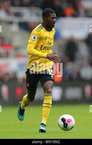 AINSLEY MAITLAND-NILES ARSENAL V NEWCASTLE UNITED FC Arsenal FC, PREMIER LEAGUE ST JAMES PARK, Newcastle, Angleterre 11 août 2019 GBD14739 UTILISATION ÉDITORIALE STRICTEMENT SEULEMENT. Si le joueur/joueurs représentés dans cette image est/sont de jouer pour un club anglais ou l'équipe d'Angleterre. Puis cette image ne peut être utilisé qu'à des fins rédactionnelles. Pas d'utilisation commerciale. Les usages suivants sont également restreintes MÊME SI DANS UN CONTEXTE ÉDITORIAL : utilisez conjointement avec, ou partie de, toute l'audio, vidéo, données, listes de luminaire, club ou la Ligue de logos, pari, jeux ou n'importe quel 'live' services. Aussi R Banque D'Images