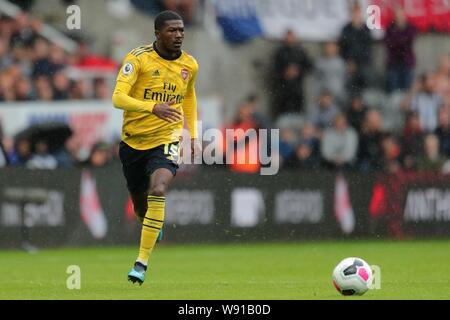 AINSLEY MAITLAND-NILES ARSENAL V NEWCASTLE UNITED FC Arsenal FC, PREMIER LEAGUE ST JAMES PARK, Newcastle, Angleterre 11 août 2019 GBD14738 UTILISATION ÉDITORIALE STRICTEMENT SEULEMENT. Si le joueur/joueurs représentés dans cette image est/sont de jouer pour un club anglais ou l'équipe d'Angleterre. Puis cette image ne peut être utilisé qu'à des fins rédactionnelles. Pas d'utilisation commerciale. Les usages suivants sont également restreintes MÊME SI DANS UN CONTEXTE ÉDITORIAL : utilisez conjointement avec, ou partie de, toute l'audio, vidéo, données, listes de luminaire, club ou la Ligue de logos, pari, jeux ou n'importe quel 'live' services. Aussi R Banque D'Images