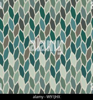 Modèle de vecteur seamless mozaic dans des tons verts Illustration de Vecteur