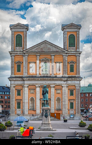 L'Église Fredrik est situé à Karlskrona, Blekinge Lan, le sud de la Suède. Situé sur Stortorget, la place principale dans le centre-ville. Banque D'Images