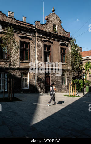 Le quartier du vieux quartier Skadarlija, Belgrade Banque D'Images