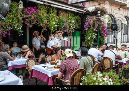 Le quartier du vieux quartier Skadarlija, Belgrade Banque D'Images