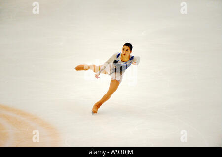 Kanako Murakami du Japon s'effectue au cours de la Cup of China 2013 ISU Grand Prix of Figure Skating à Beijing, Chine, 2 novembre 2013. Banque D'Images