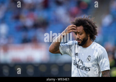 Rome, Italie. Août 11, 2019. Marcelo du Real Madrid lors de la pré-saison match amical entre l'AS Rome et le Real Madrid au Stadio Olimpico, Rome, Italie le 11 août 2019. Photo par Giuseppe maffia. Credit : UK Sports Photos Ltd/Alamy Live News Banque D'Images