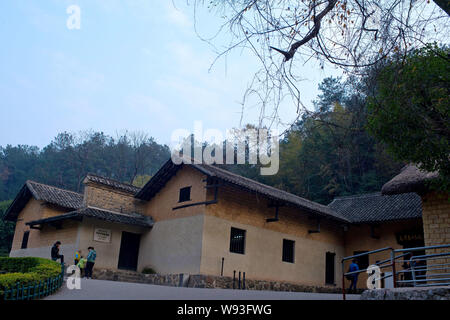 --FILE--Vue de l'ancienne résidence de l'ancien dirigeant chinois Mao Zedong à Shaoshan, Xiangtan ville, province de Hunan, Chine centrale, 13 décembre 2013. Banque D'Images