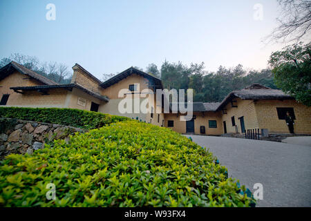 --FILE--Vue de l'ancienne résidence de l'ancien dirigeant chinois Mao Zedong à Shaoshan, Xiangtan ville, province de Hunan, Chine centrale, 13 décembre 2013. Banque D'Images