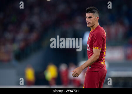 Rome, Italie. Août 11, 2019. Diego Perotti de AS Roma lors de la pré-saison match amical entre l'AS Rome et le Real Madrid au Stadio Olimpico, Rome, Italie le 11 août 2019. Photo par Giuseppe maffia. Credit : UK Sports Photos Ltd/Alamy Live News Banque D'Images