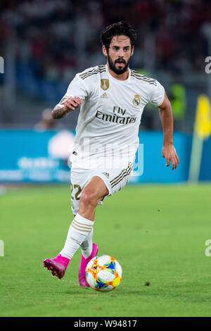 Rome, Italie. Août 11, 2019. Isco du Real Madrid lors de la pré-saison match amical entre l'AS Rome et le Real Madrid au Stadio Olimpico, Rome, Italie le 11 août 2019. Photo par Giuseppe maffia. Credit : UK Sports Photos Ltd/Alamy Live News Banque D'Images