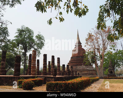 Wat Chana Songkhram, Parc historique de Sukhothaï, Sukhothai, Thaïlande, Asie Banque D'Images