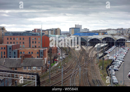 Gare centrale, Newcastle upon Tyne - sur - Banque D'Images