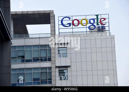 --FILE--Vue sur le siège de Google en Chine Beijing, Chine, 21 novembre 2011. Google est à la recherche d'effectuer une série de coups d'élargir sa prese Banque D'Images